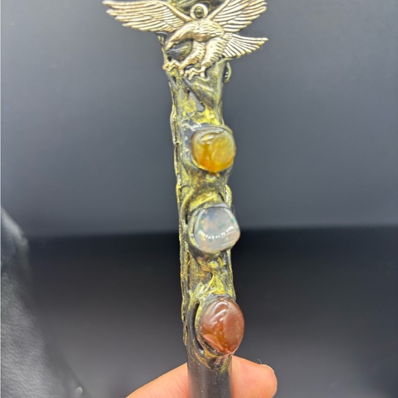 Natural Lapis Lazuli Quartz Crystal obelisk ball Magic scepter Reiki healing - Picture 5 of 6